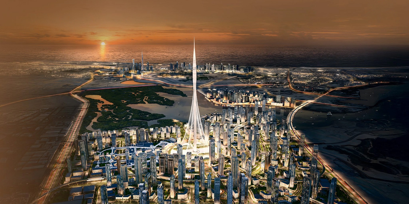 Valia by Emaar Dubai Creek Harbour aerial view